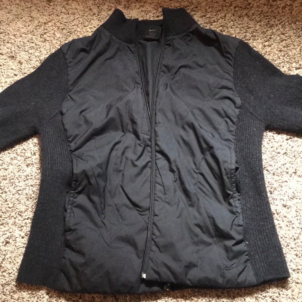 Nike Black Wool Sweater Jacket